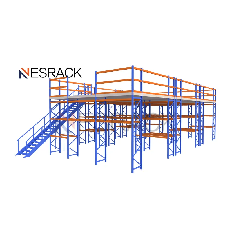 Office Second Floor System Racking Warehouse Platform Mezzanine Racking for Toy Manufacturing Logistics Centers