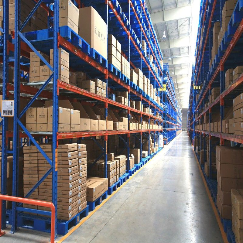 Gravity Flow Pallet Rack with Damped Roller Controlled Speed Heavy Duty Steel Storage Rack for Warehouse Rack Metal Rack