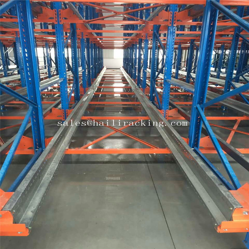 Radio Shuttle Car Racks Moving Movable Pallets Shelving Automatic Racking System