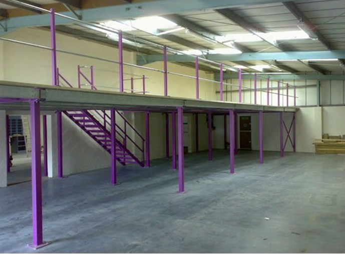 Durable Good Fuction Industrial Storage Rack Supported Q235 Steel Mezzanine Floor System for Warehouse Storage
