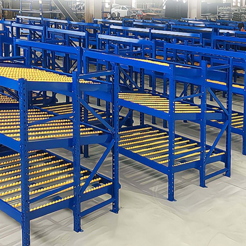 Heavy Duty High Density Steel Gravity Flow Rack for Industrial Warehouse Storage