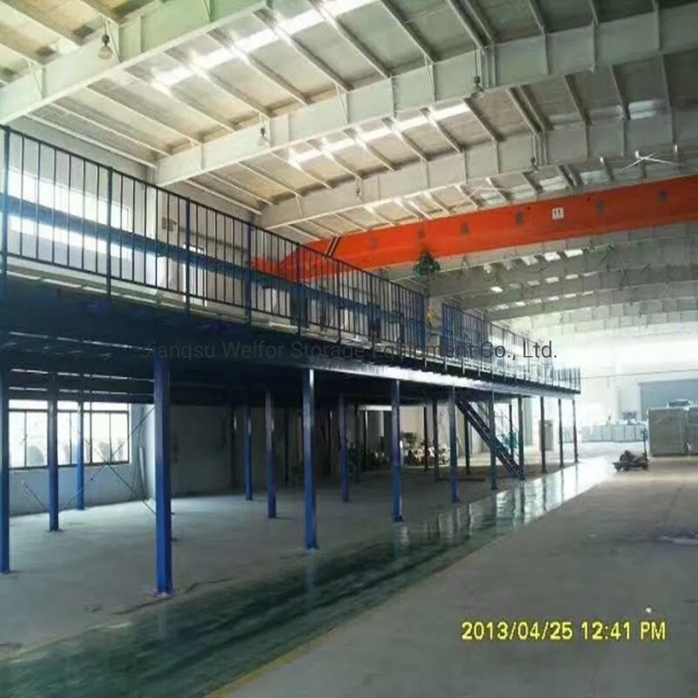 Industrial Warehouse Mezzanine Racks with Heavy Duty Steel Multi-Level Storage Systems