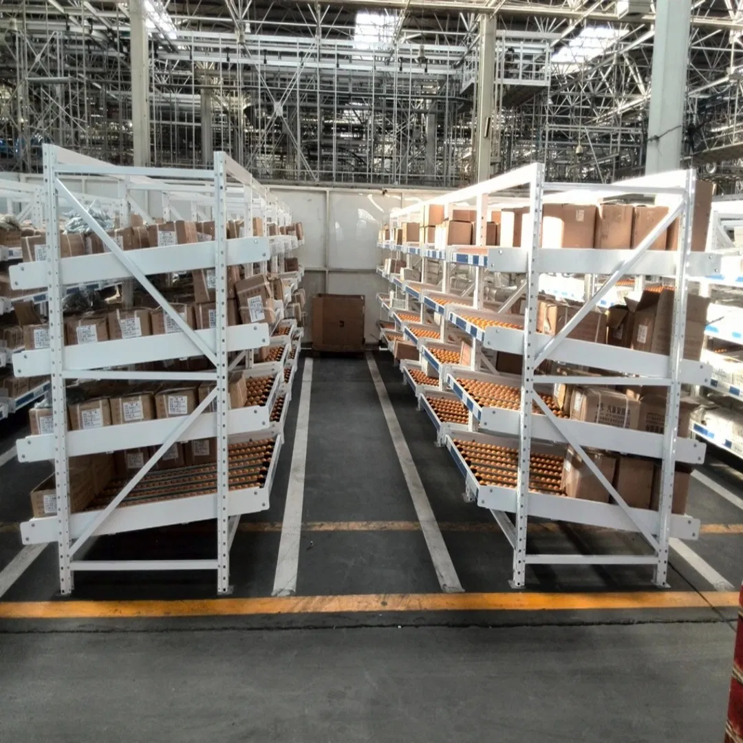 Favorable Price Steel Efficient Picking Gravity Flow Rack Made in China at Warehouse Rack Factory