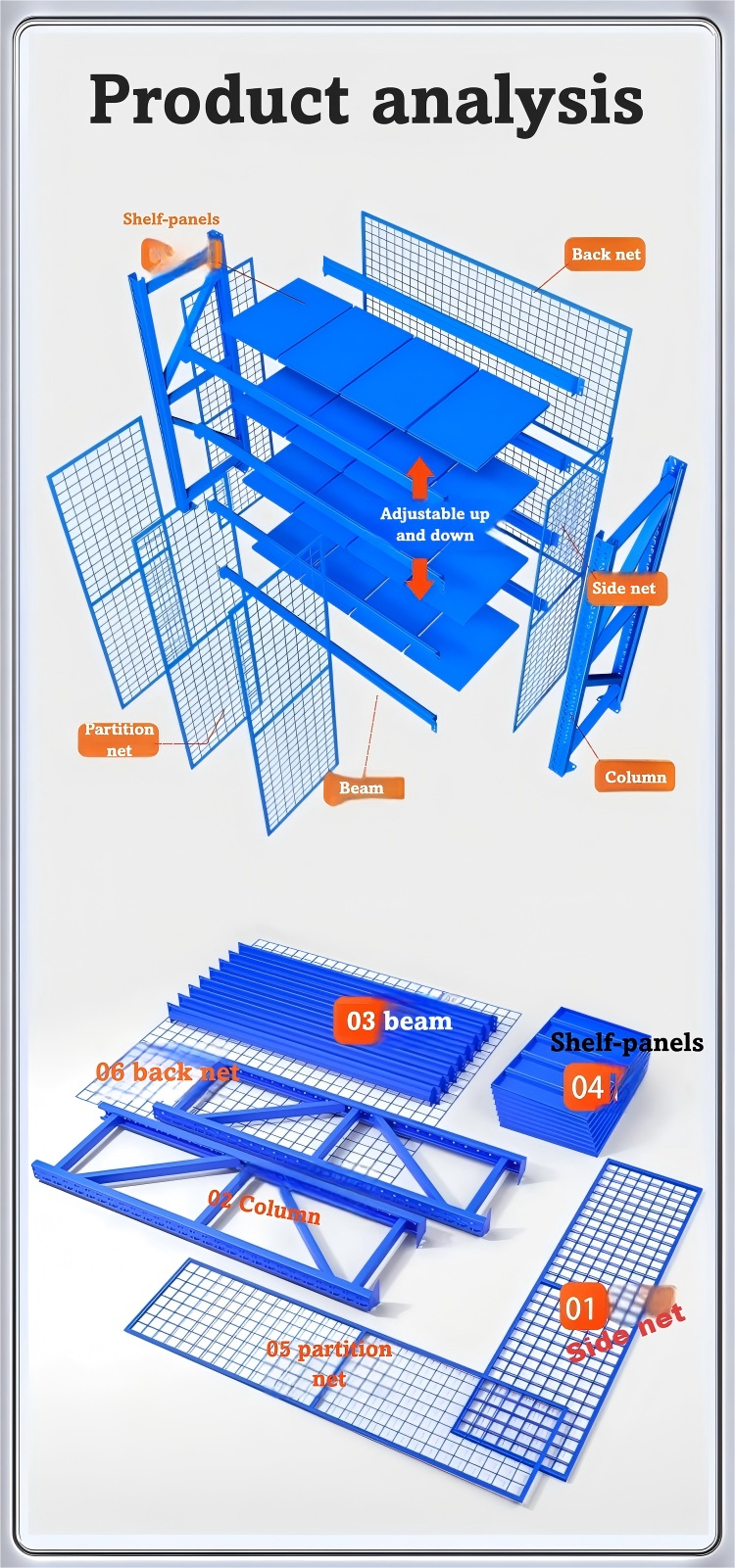 Storage rack detail 8