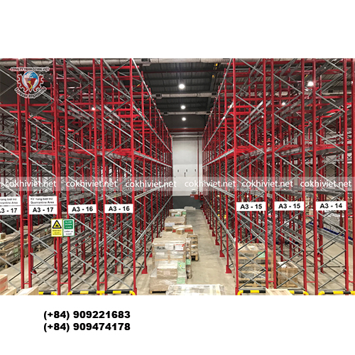Heavy Duty Pallet Rack Teardrop Double Deep Warehouse Pallet Racking Storage System Made in Vietnam
