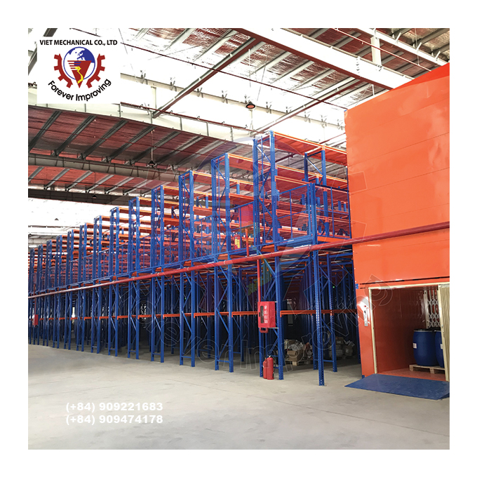 Customized Adjustable Metal Mezzanine Floor Racking System For Efficient Pallet And Warehouse Storage