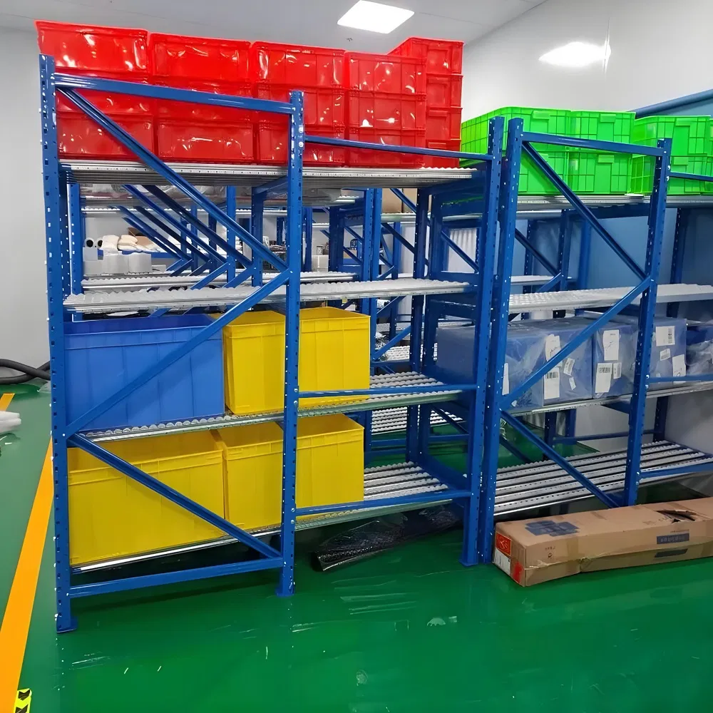 Pallet Flow Rack Heavy Duty Storage System Gravity Flow Rack for Warehouse and Distribution Center