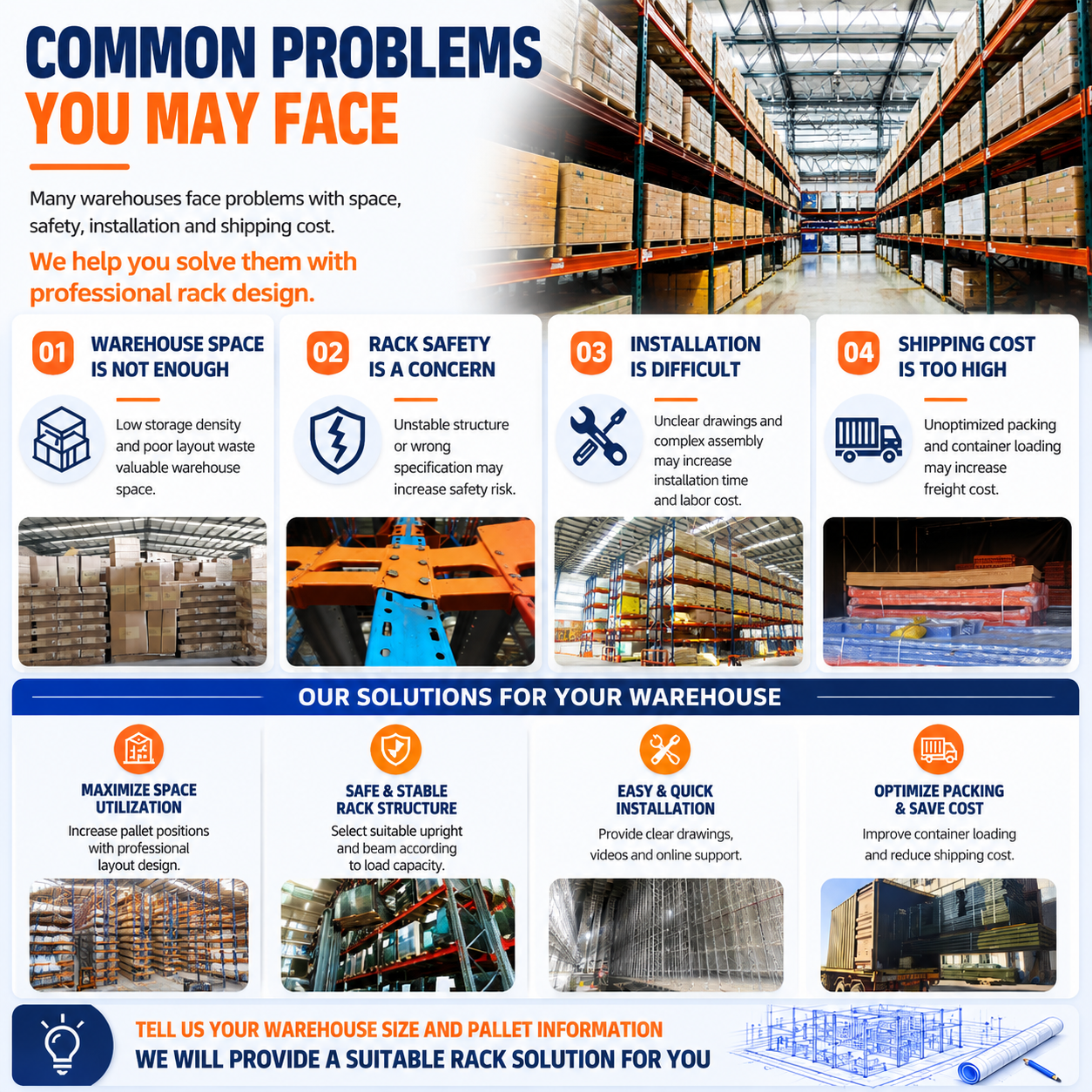 Factory Price Heavy Duty VNA Rack Very Narrow Aisle Racking High Density Warehouse Storage Rack