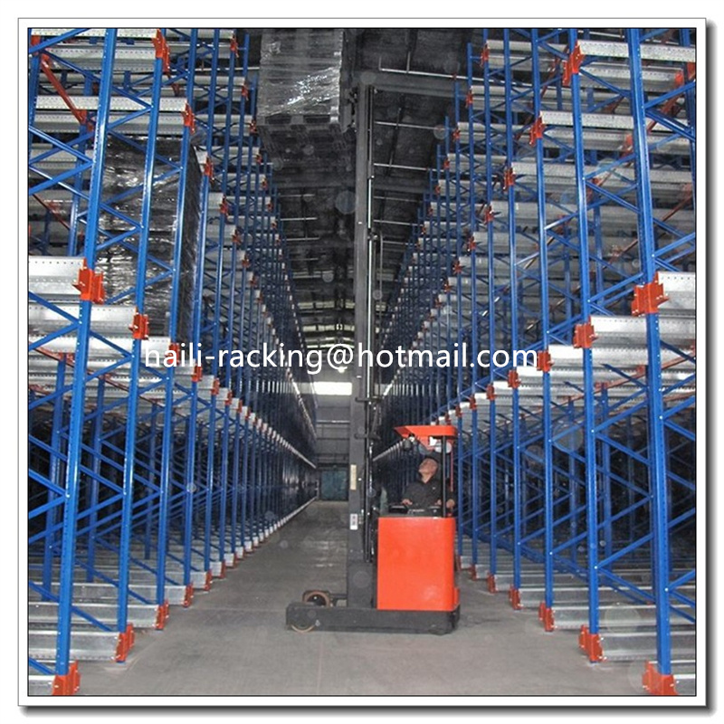 Radio Shuttle Car Racks Moving Movable Pallets Shelving Automatic Racking System