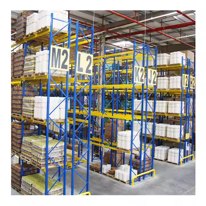 Very Narrow Aisle Pallet Racking System Strong Load Capacity Warehouse Industrial Rack with VNA Trucks High Density Pallet Rack