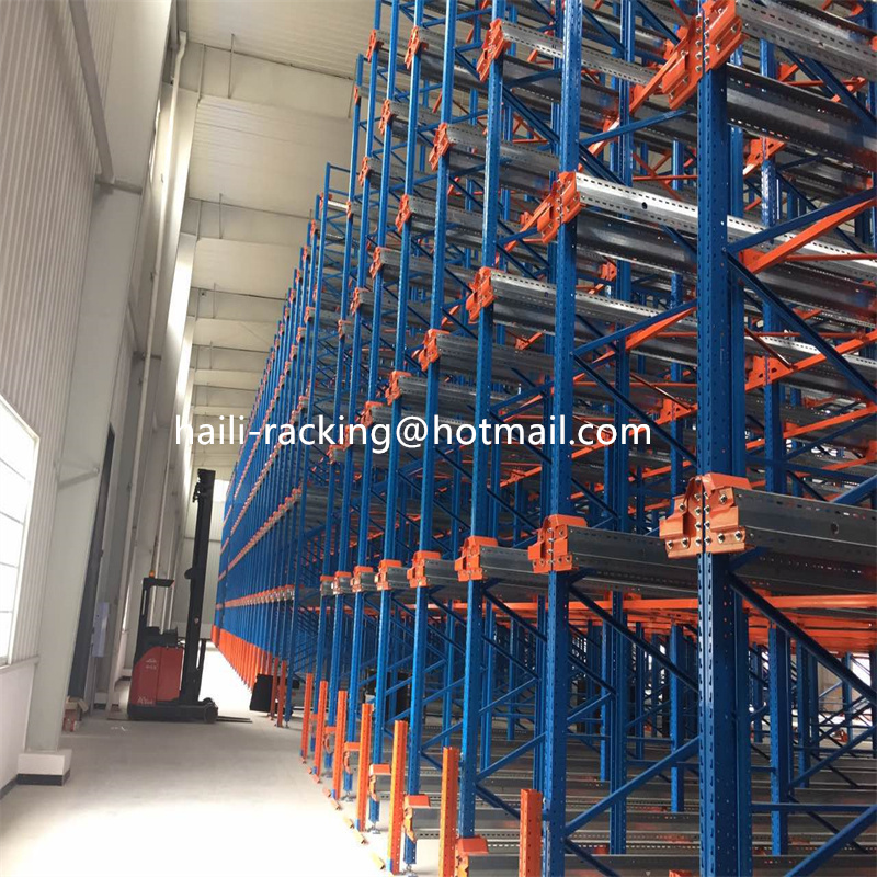 Radio Shuttle Car Racks Moving Movable Pallets Shelving Automatic Racking System