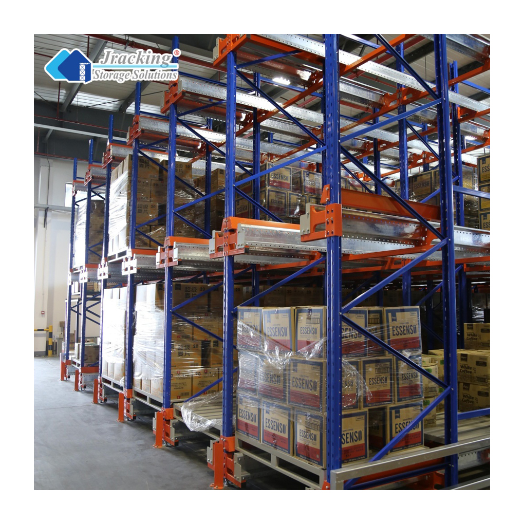 CE Certified High Density Warehouse Racks Double-Sided Type Pallet Two-way Radio Shuttle Rack System