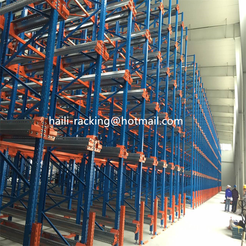 Radio Shuttle Car Racks Moving Movable Pallets Shelving Automatic Racking System