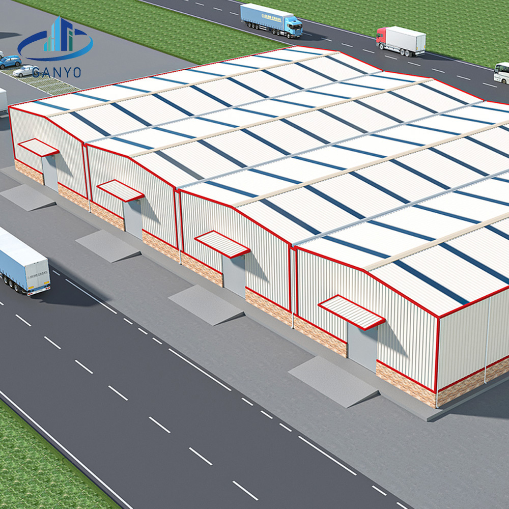 Steel Structure Building Large Span Warehouse For Industrial Storage And Logistics | Warehouse Storage | Ganyo Steel Structure