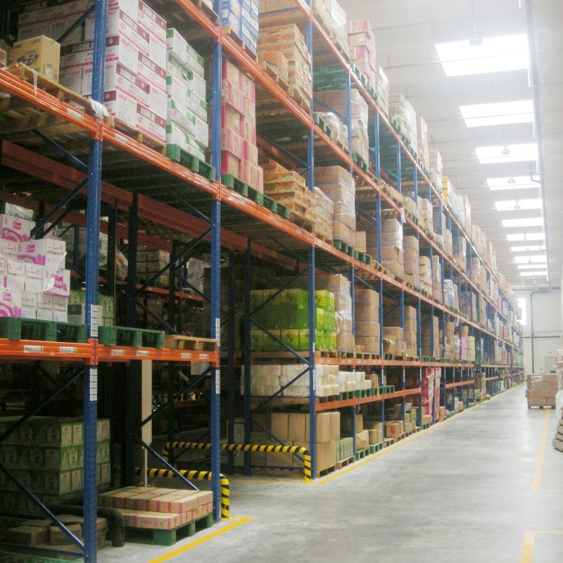 Heavy Duty Pallet Racking System Food Beverage Cold Chain Storage Shelf Selective Warehouse Pallet Rack for Logistics Distribution Inventory Industrial Storage