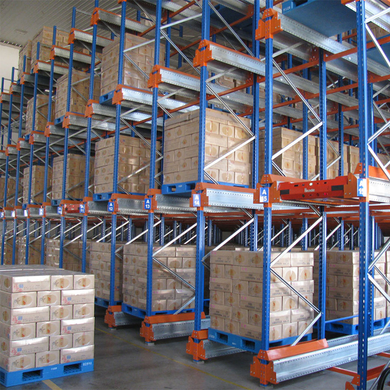 China Factory Direct Heavy Duty Steel Shelving Warehouse Automatic Two-Way Radio Shuttle Rack System Pallet Racking for Storage