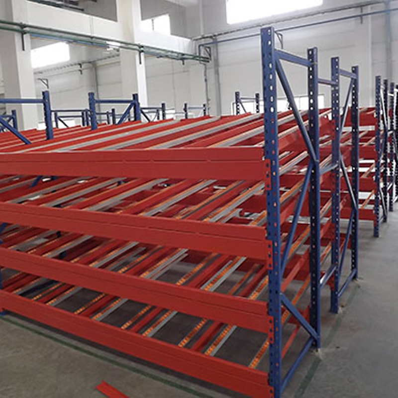 800kg Per Lane Full Width Roller Reinforced Frame Gravity Flow Rack