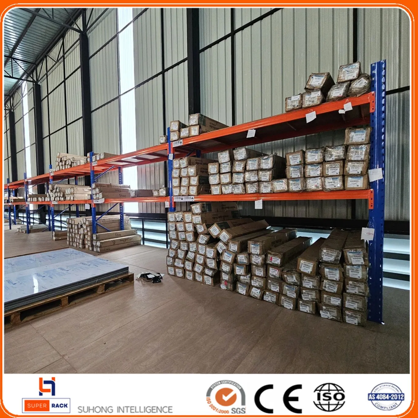 Warehouse Industrial Cargo Storage Supper Block Grid Metal Heavy Duty Steel Multi-Tier Platform Mezzanine Floor Rack for Cold Room to Save Space