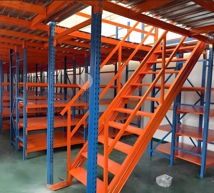 Customized Warehouse Storage Rack Metal Mezzanine Platform Rack Warehouse Equipment Storage Shelving