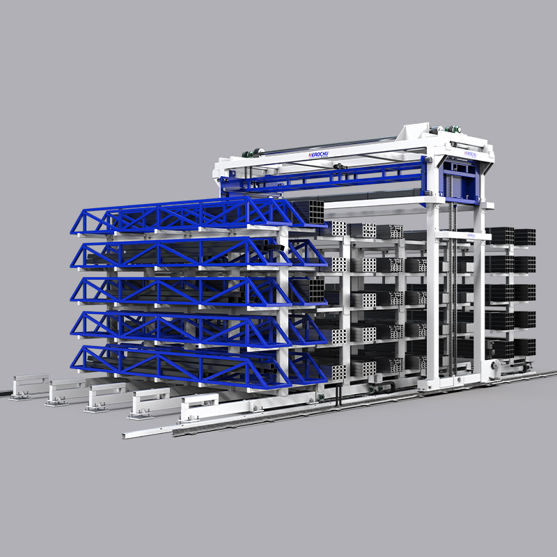 Customized Automatic Storage Rack System Industrial Steel Profile Warehouse Solution For Pipes