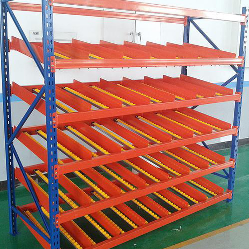 Heavy Duty High Density Steel Gravity Flow Rack for Industrial Warehouse Storage