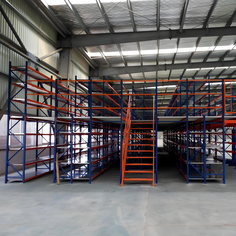 Heavy Duty Steel Structure Powder Coated Multi Level Mezzanine Floor Rack for Industrial Warehouse Space Utilization Application
