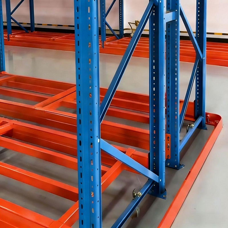 Very Narrow Aisle Rack Industrial VNA Storage Shelving With Guide Rail For High Bay Warehouse