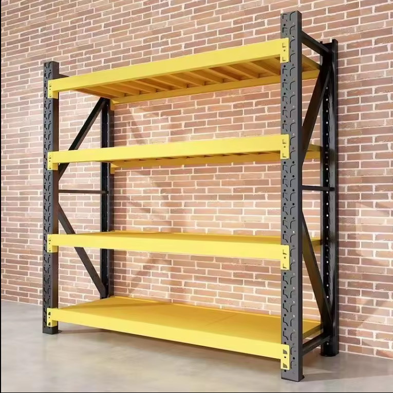 Factory Price 5 Layer Adjustable Steel Warehouse Storage Rack Shelving Units 200kg-500kg Stacking Racks &amp; Shelves Metal Material