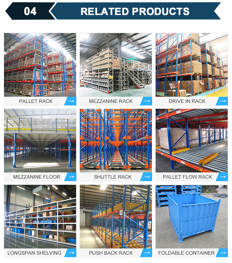 Automated Warehouse Storage Radio Shuttle Pallet Racking System for High Density Warehouse