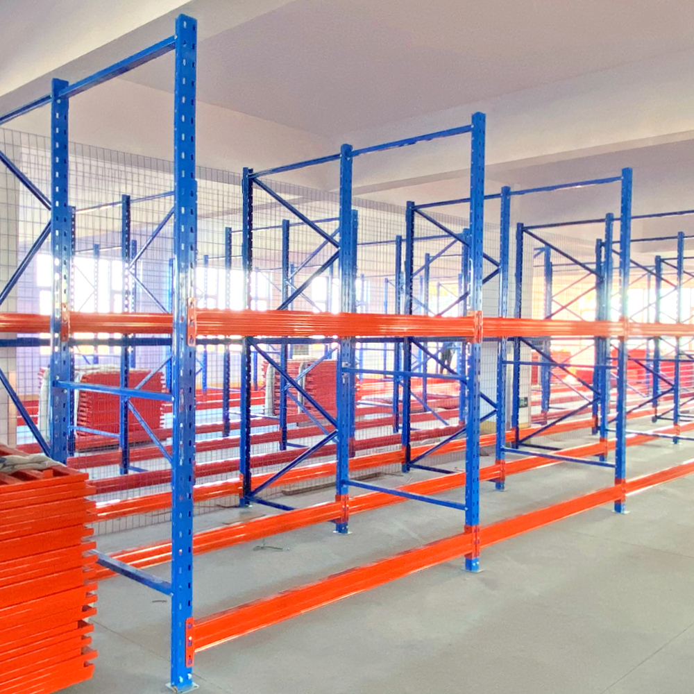 Heavy Duty VNA Pallet Rack Industrial Racking Multi-Level Adjustable Steel Corrosion Protection Powder Coated Supermarket Racks