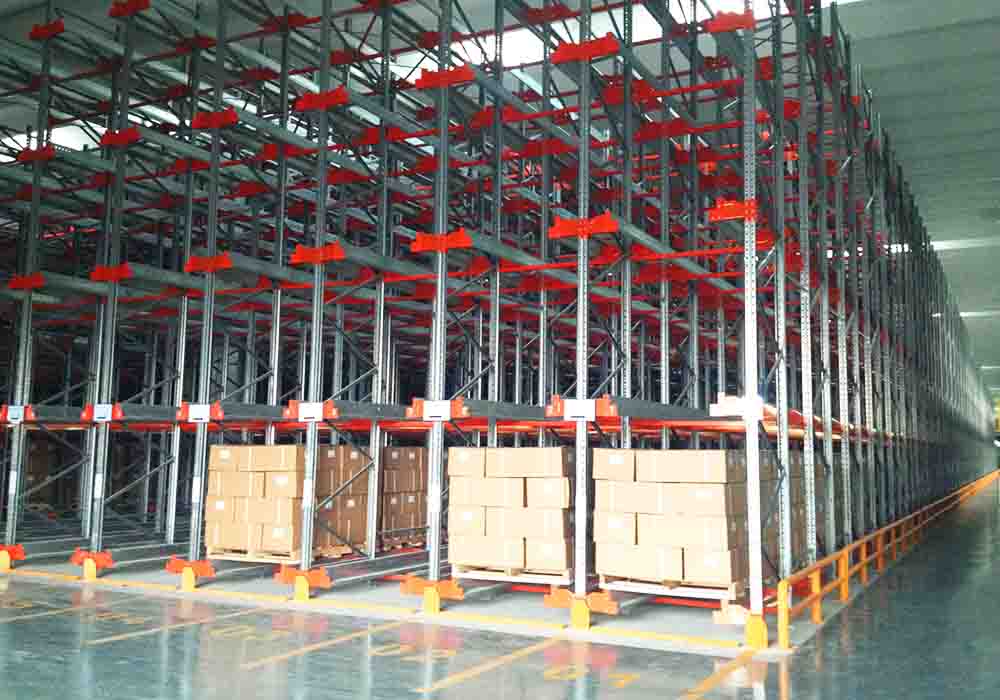 Heavy Duty Cold-Rolled Steel Automated Warehouse Modular Shelving Adjustable Mobile Two-way Thickened RD-Two-way Shuttle Rack