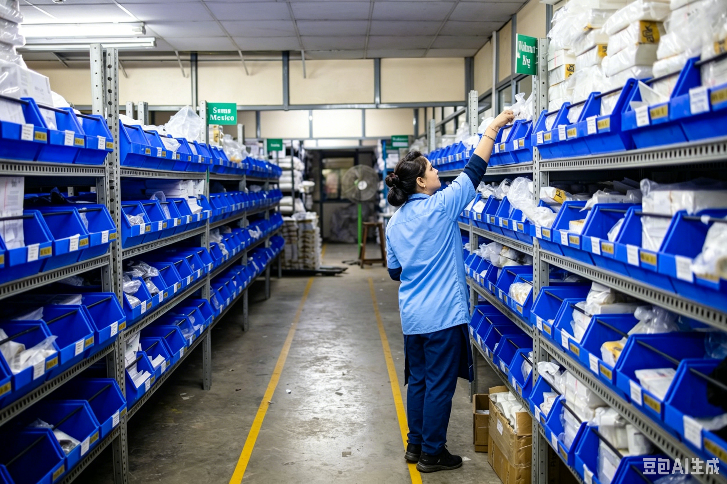 Medium duty racking loading display