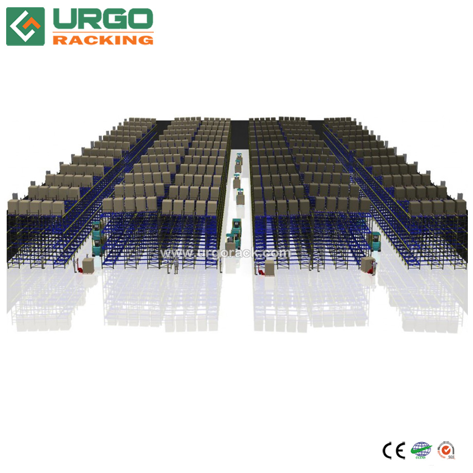 Warehouse Storage Push Back Racks Layout