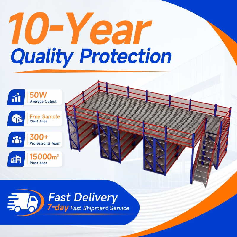 Industrial Heavy Duty Mezzanine Floor Racking Warehouse Pallet Storage Platform Shelves