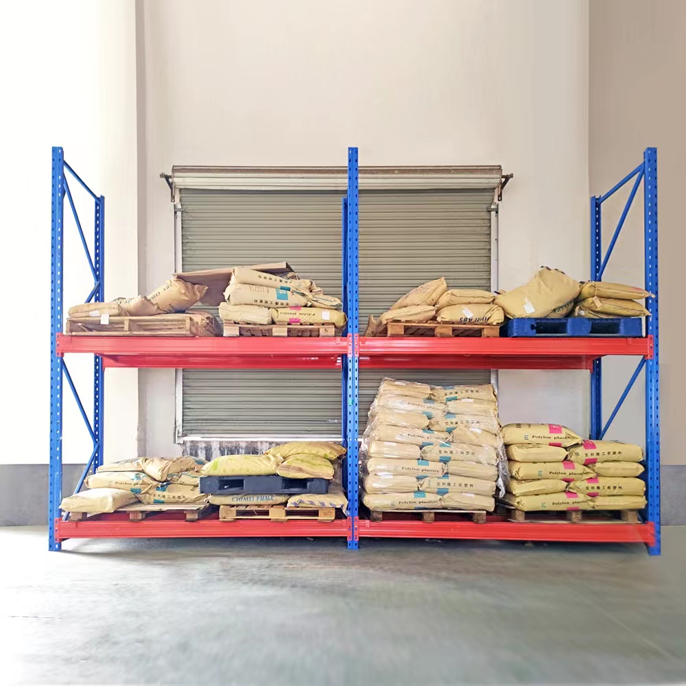 Heavy Duty VNA Pallet Rack Industrial Racking Multi-Level Adjustable Steel Corrosion Protection Powder Coated Supermarket Racks