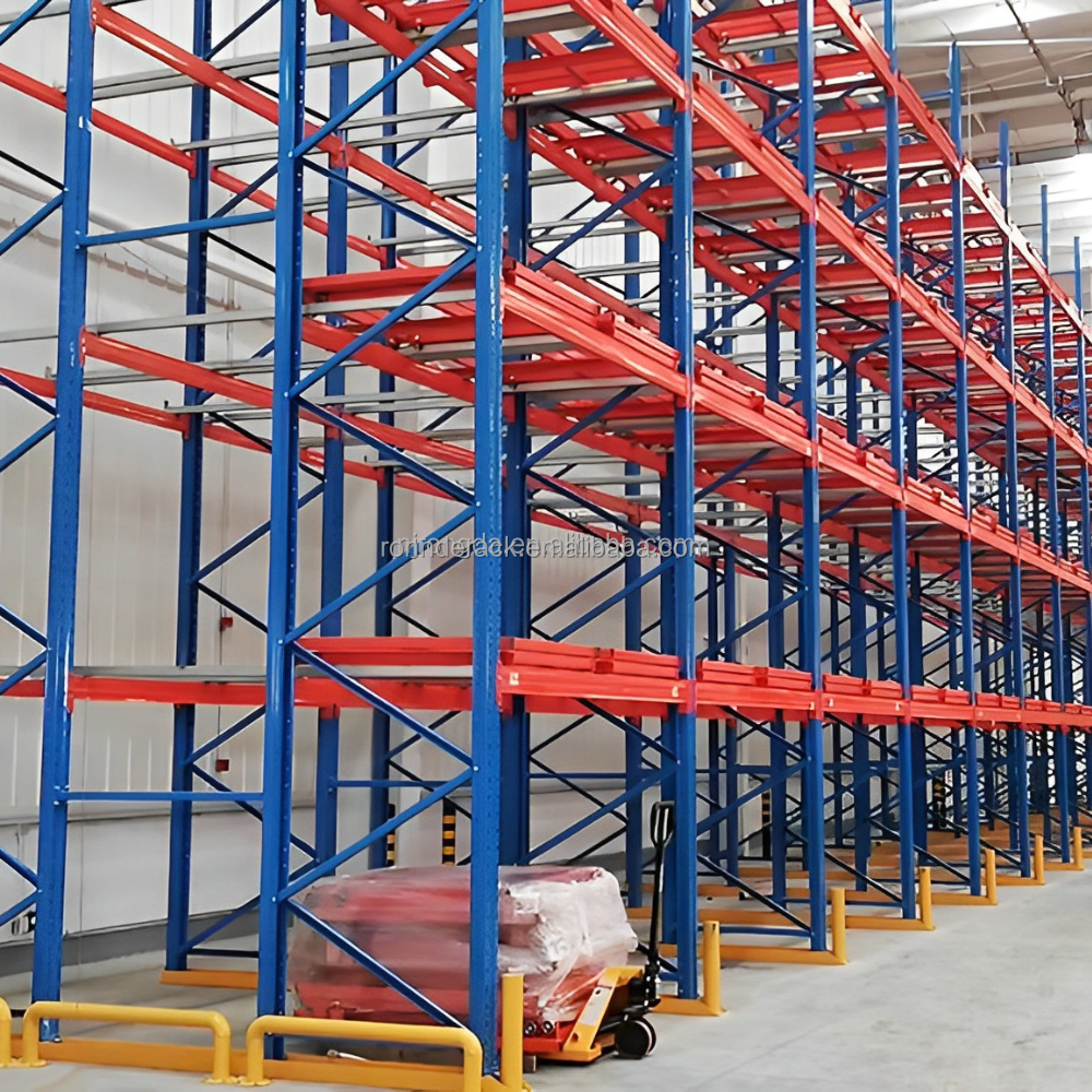 Top Quality Industrial Push Back Racking Pallet Racking Warehouse Storage System