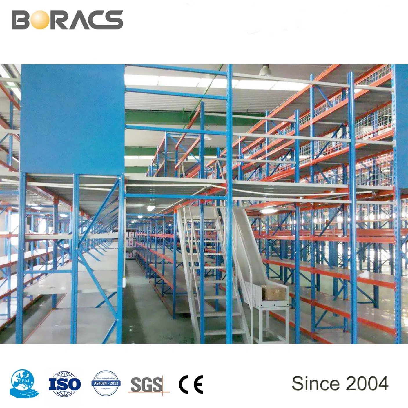 OEM Storage Warehouse Industrial Mezzanine Decking Racking Manufacturer Warehouse Multi-Level Flooring Mezzanine Rack