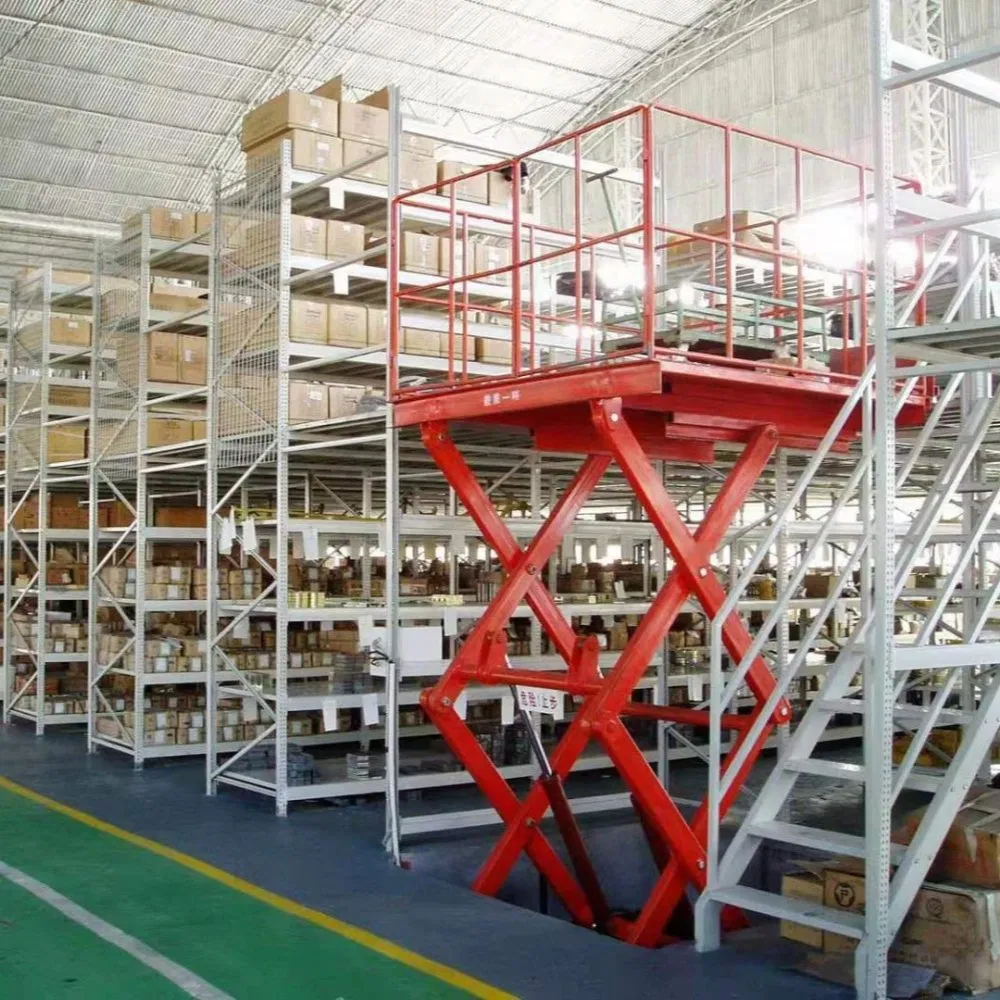 Industrial Warehouse Mezzanine Racks with Heavy Duty Steel Multi-Level Storage Systems