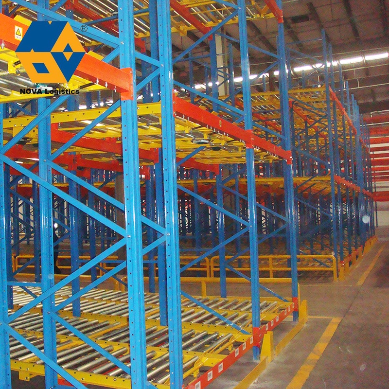NOVA Smart Warehouse Iron Teardrop Automation Equipment Gravity Pallet Stacking Racks &amp; Shelves/