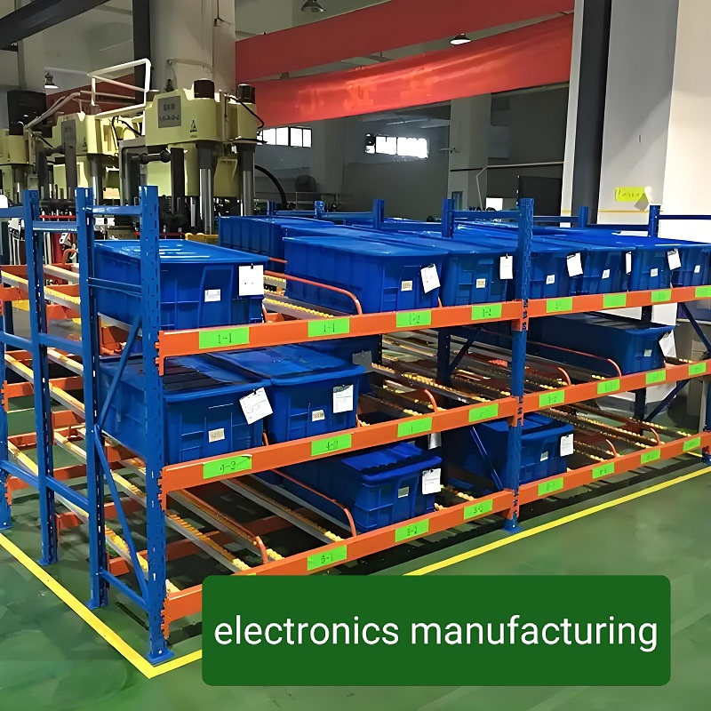 Factory Custom High Quality Steel Industrial Warehouse Storage Rack Carton Flow Metal Rack Goods Shelf