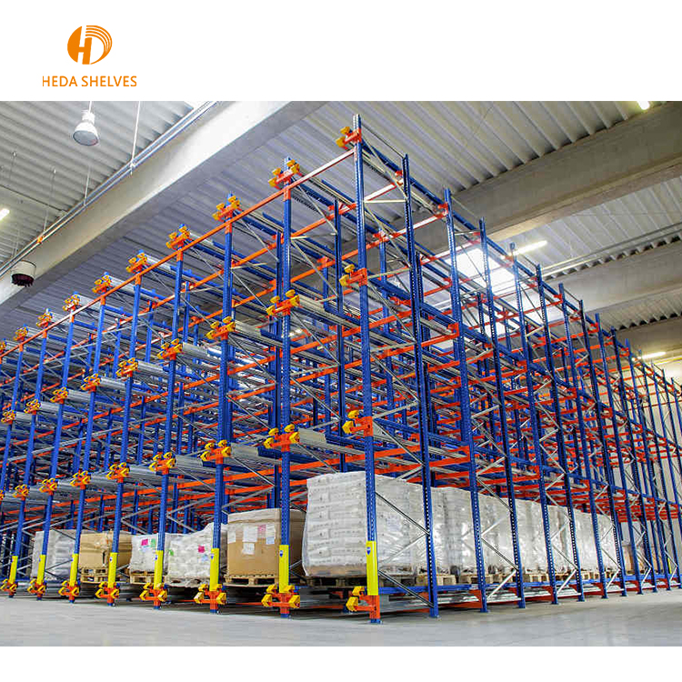 Heavy-Duty Adjustable Radio Warehouse Pallet Shuttle Racking System 1000-1500kg Load Capacity Stacking Racks &amp; Shelves
