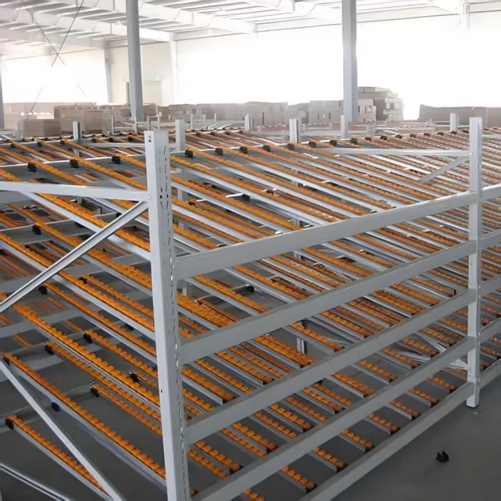 Pallet Flow Rack Heavy Duty Storage System Gravity Flow Rack for Warehouse and Distribution Center