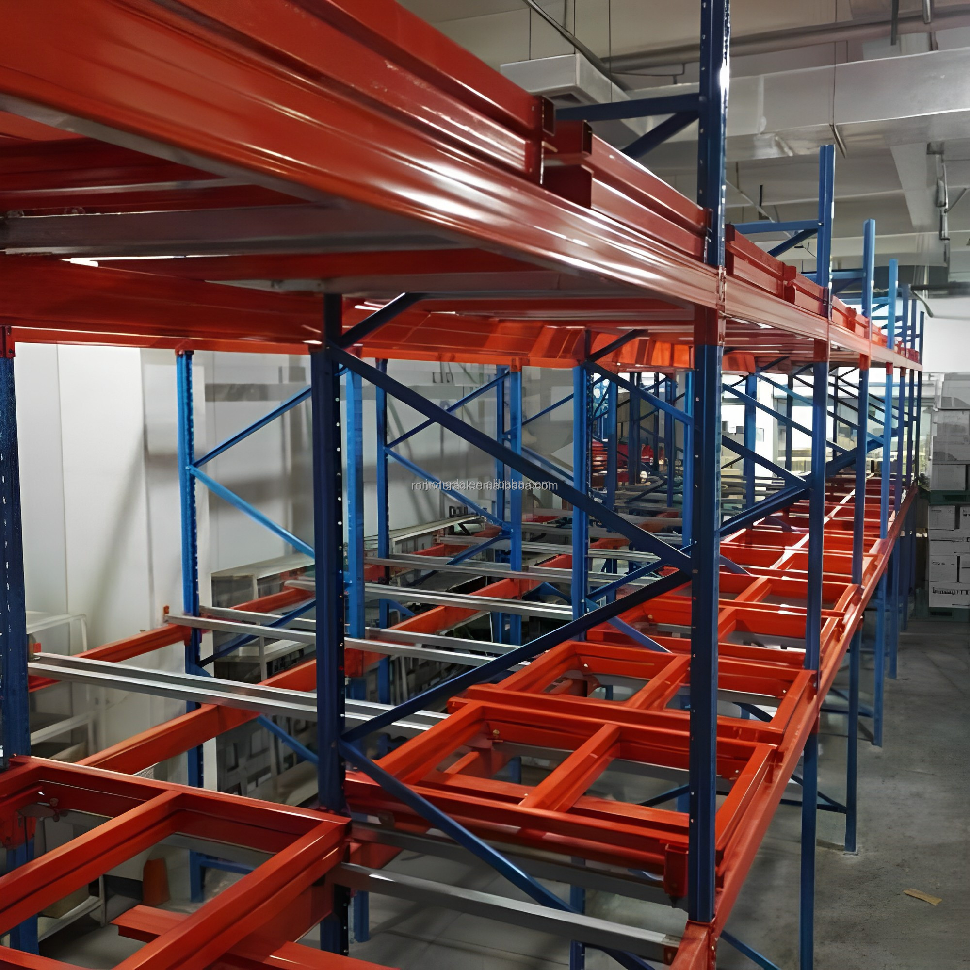 Top Quality Industrial Push Back Racking Pallet Racking Warehouse Storage System