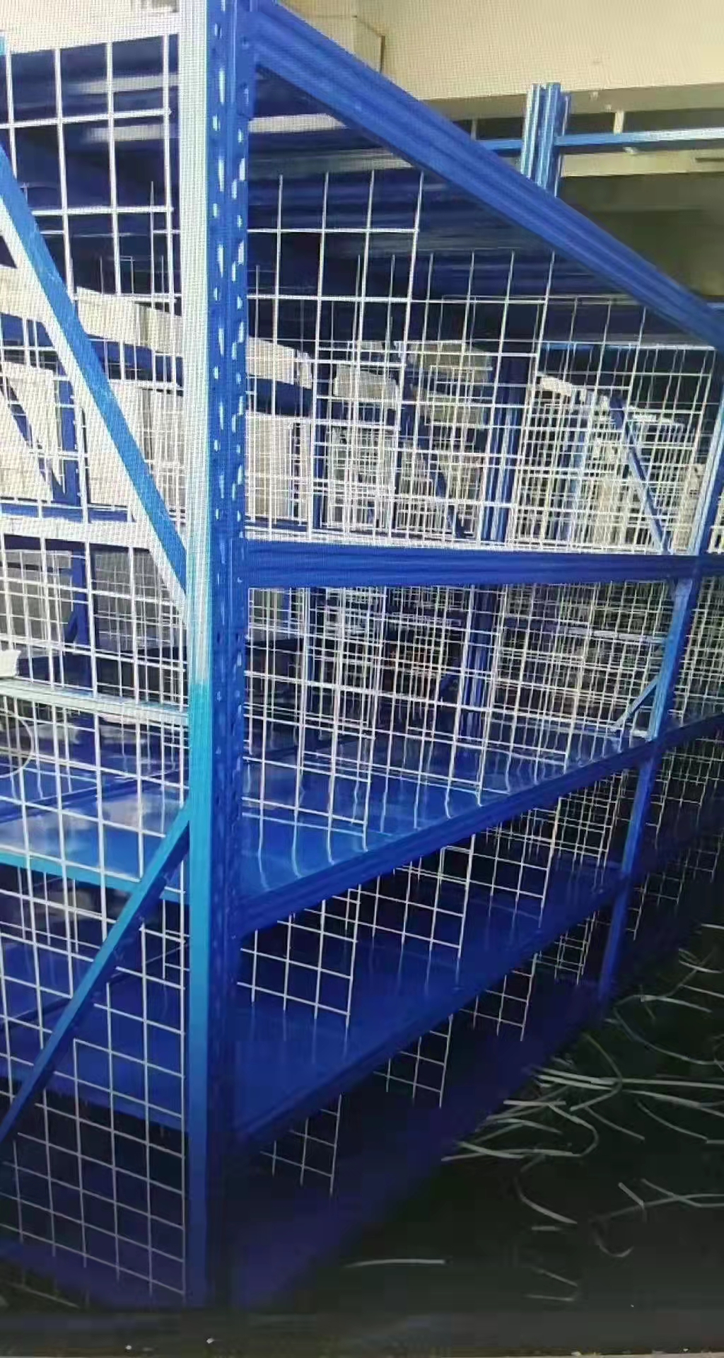 Light Duty 5 Layer Tier Rack Garage Shelving Stainless Steel Welded Wire Mesh Racking System for Warehouse