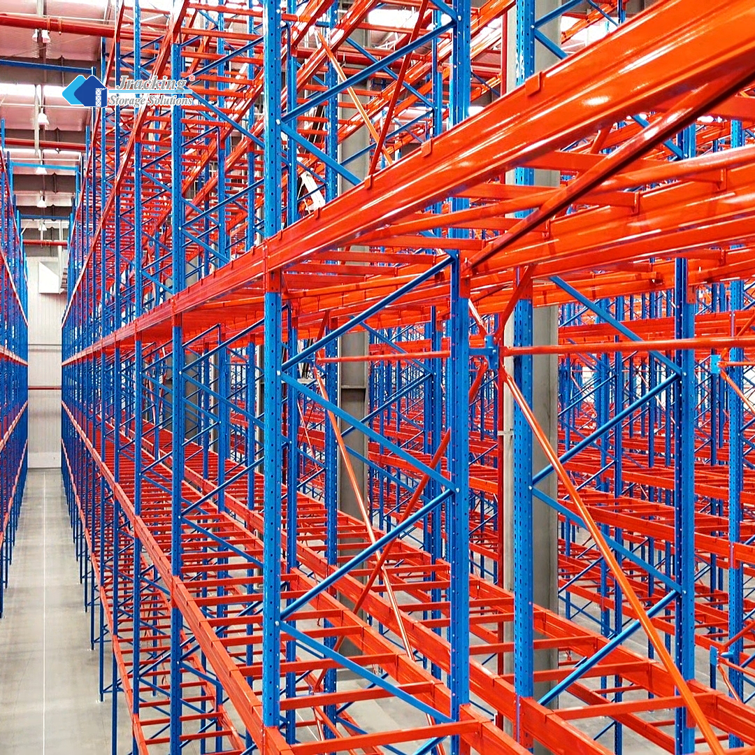 Jracking CE-Compliant Warehouse Storage Racks Heavy-Duty EU Standard Steel Pallet Racking For Cargo Yards