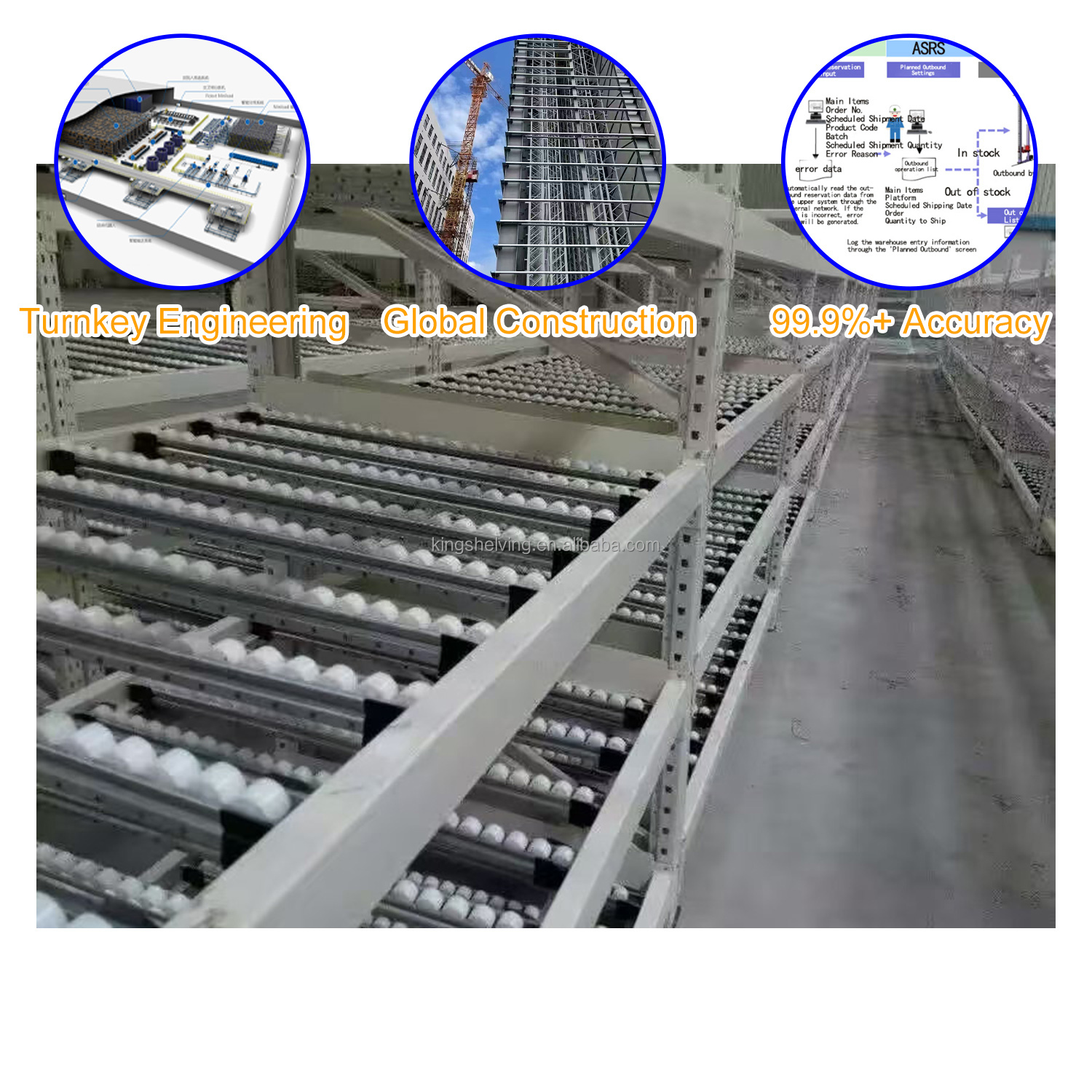 Automated Pallet Stacker Crane Custom FIFO LIFO Radio Shuttle Racking System for Fast Moving Goods