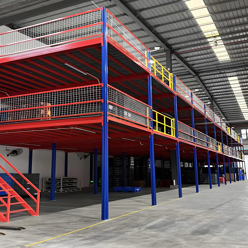 Heavy Duty Customizable Modular Steel Mezzanine Floor Rack for Industrial Warehouse Storage
