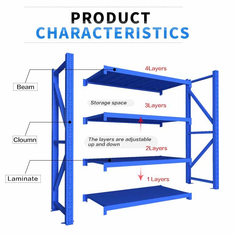 Light Duty 5 Layer Tier Rack Garage Shelving Stainless Steel Welded Wire Mesh Racking System for Warehouse