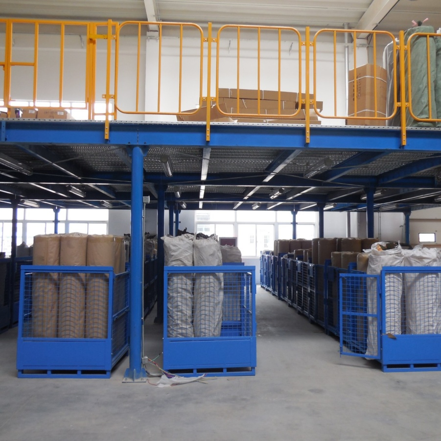 Customized Industrial Warehouse Storage Heavy Duty Pallet Mezzanine Rack Steel Structure Floor