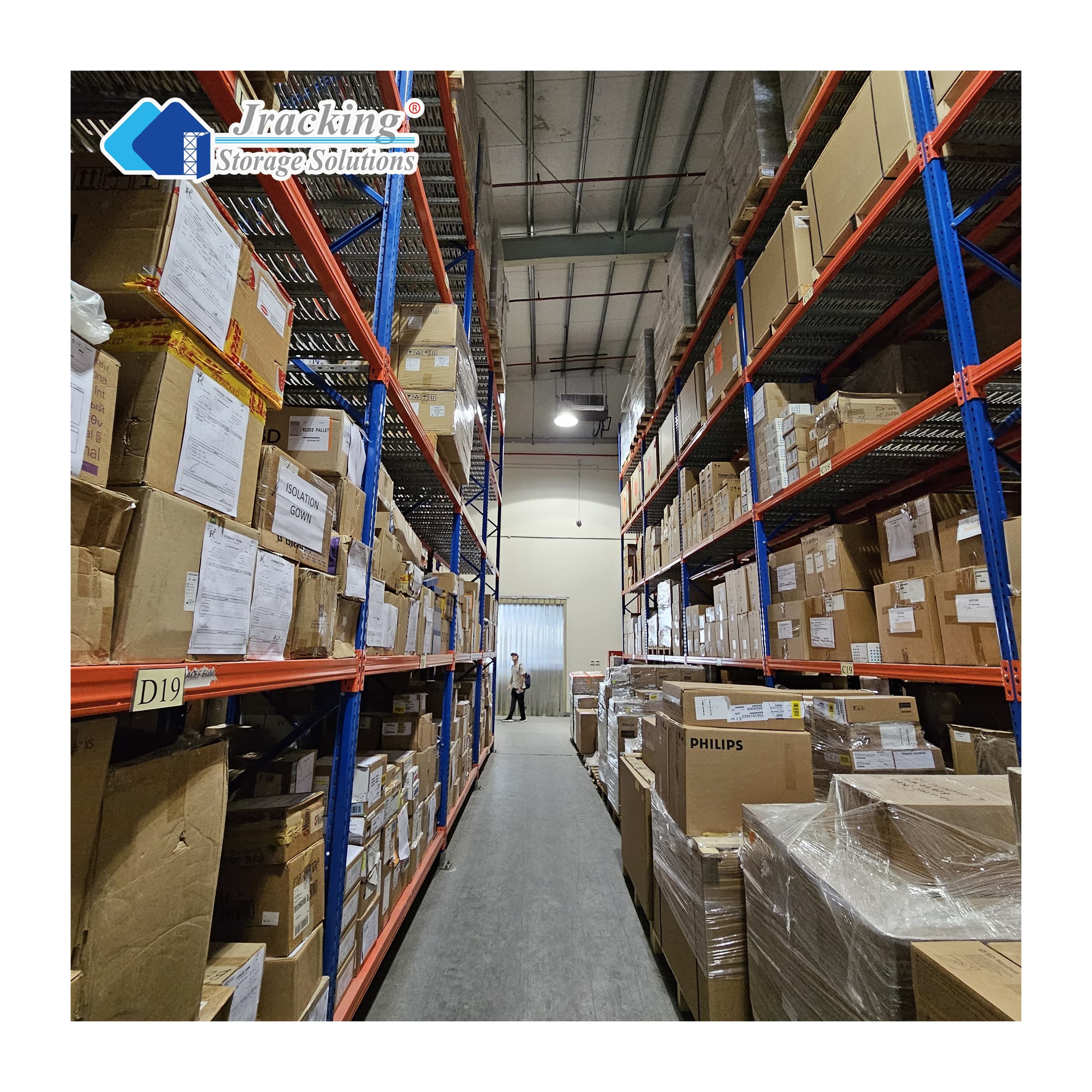 Jracking EU Standard Industrial Shelving Warehouse Rack Heavy Duty Pallet Racking System CE Certified For Logistics Hub